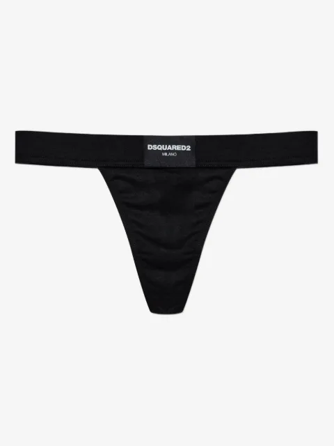 DSQUARED2 tanga con placa del logo