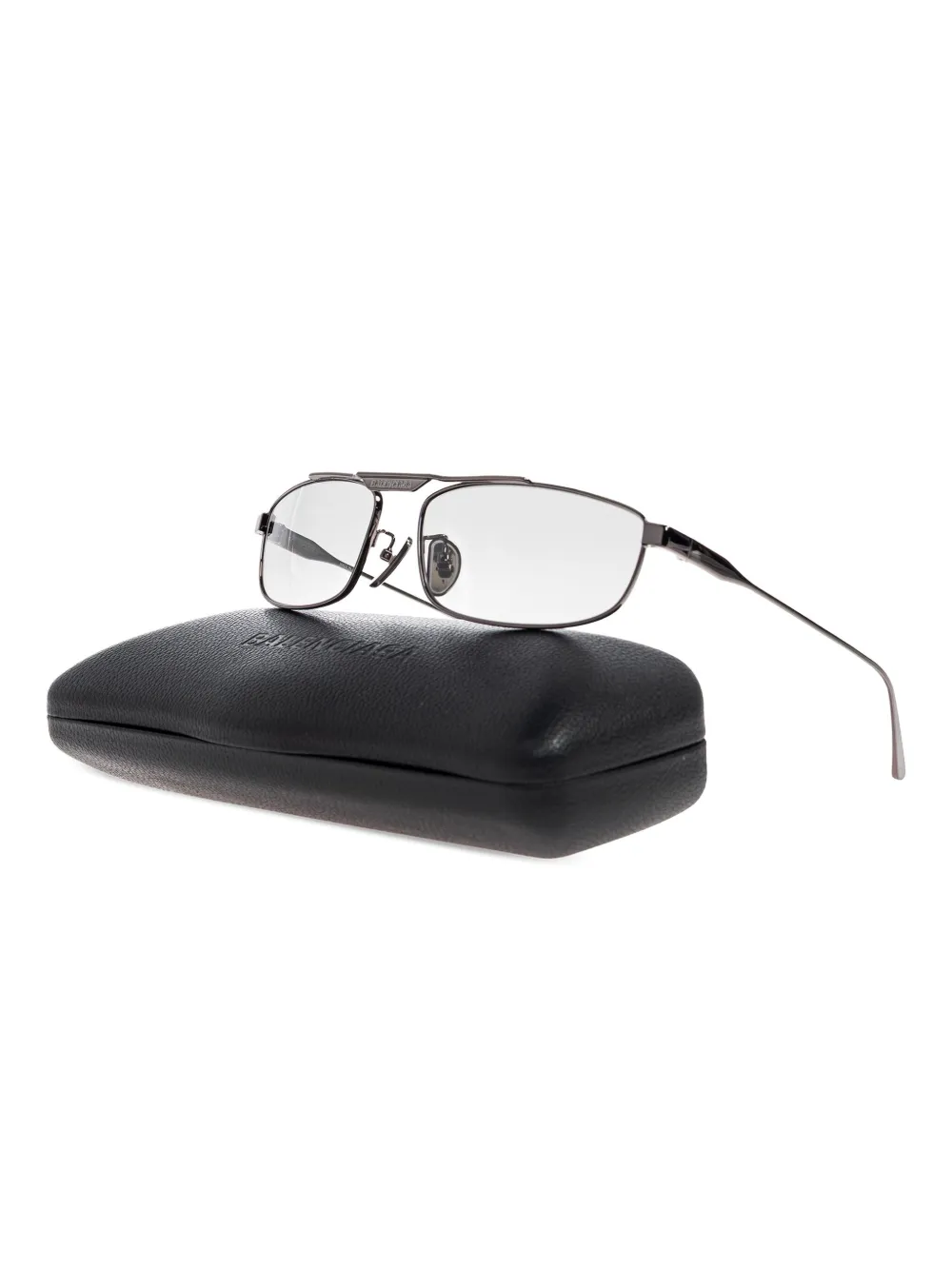 Balenciaga Eyewear Tag 3.0 rectangle-frame sunglasses - Zilver