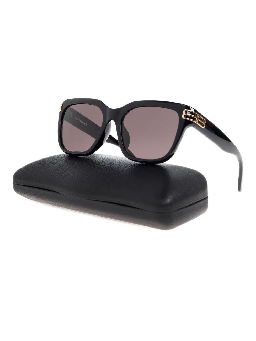 Balenciaga Eyewear Casino Square Af zonnebril Zwart