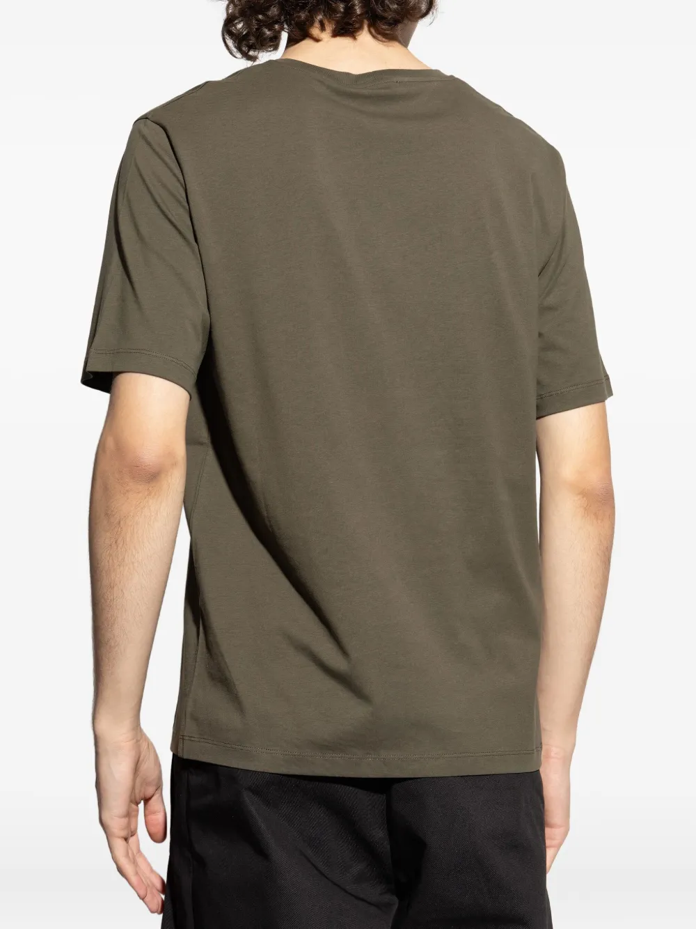 Bally crest-embroidered T-shirt Groen
