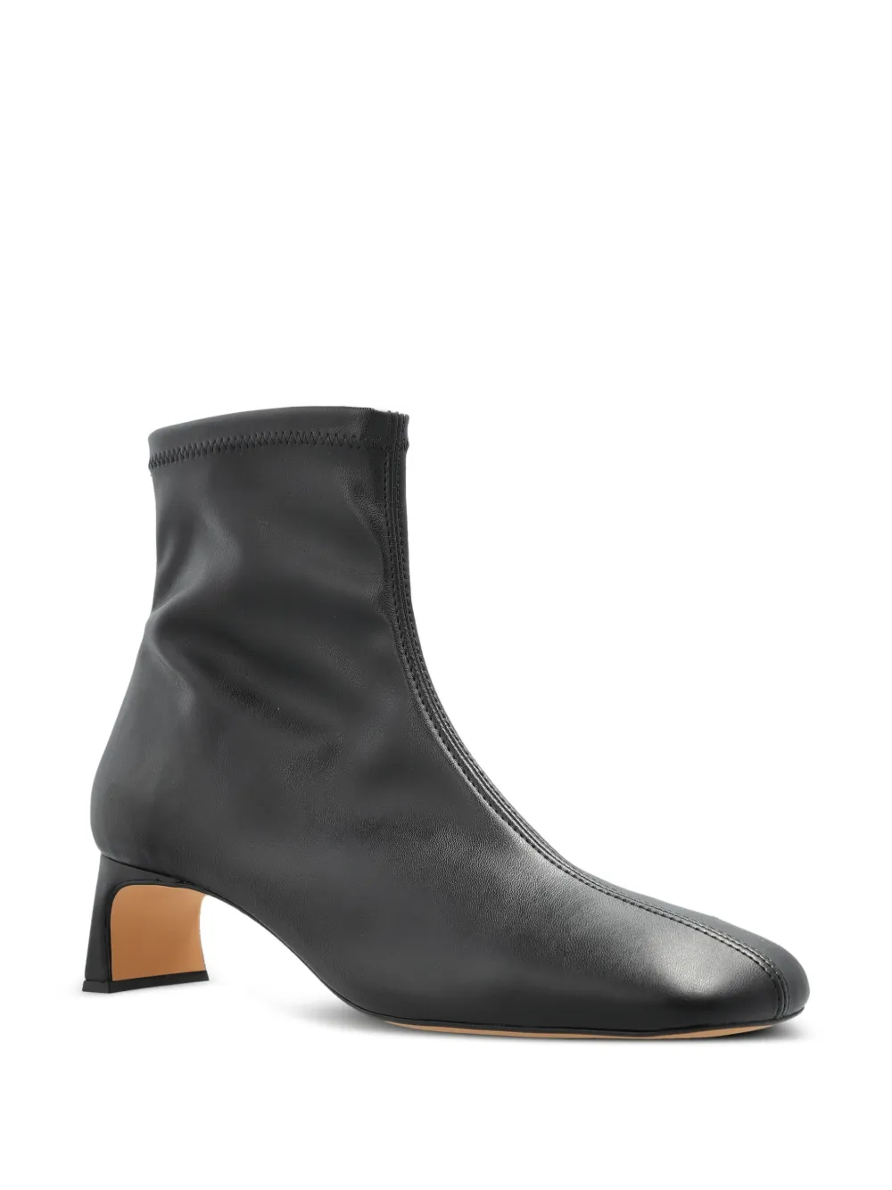 Odissi 50mm Francoise Square-toe Ankle Boots In Black