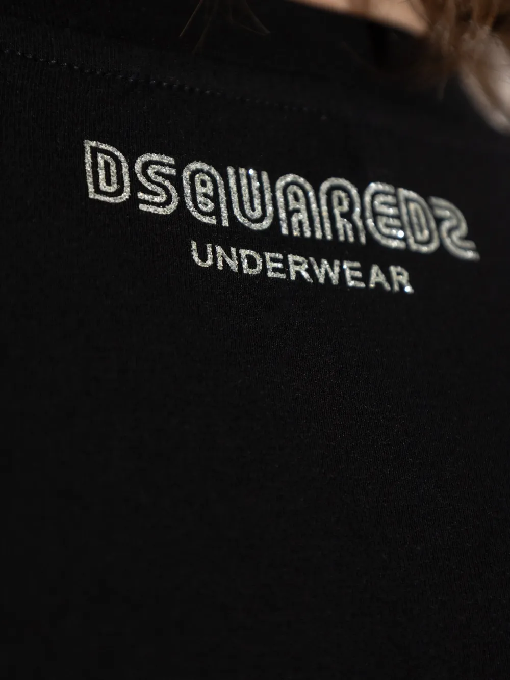 DSQUARED2 Katoenen T-shirt met geborduurd logo Zwart