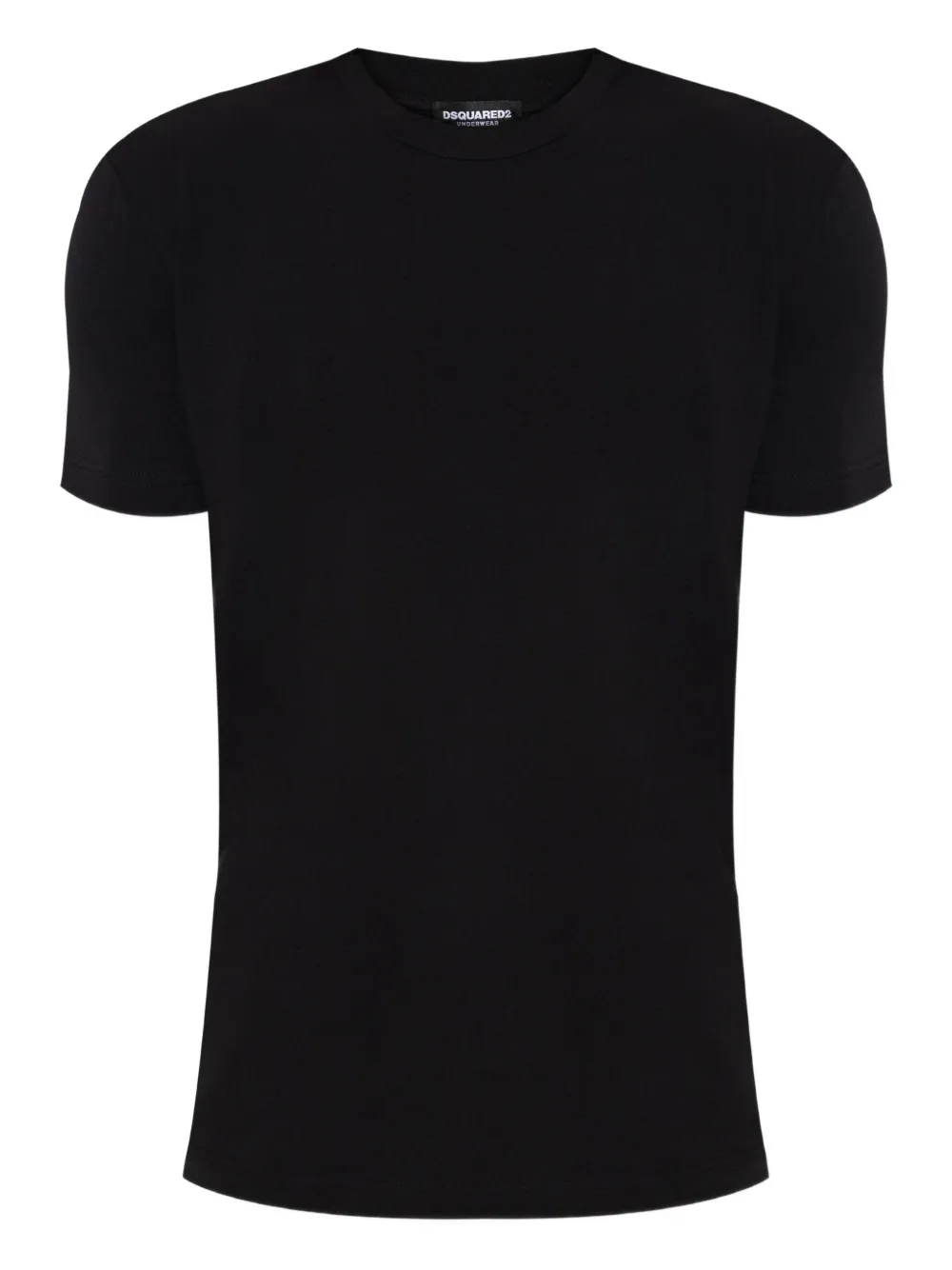 DSQUARED2 Katoenen T-shirt met geborduurd logo Zwart