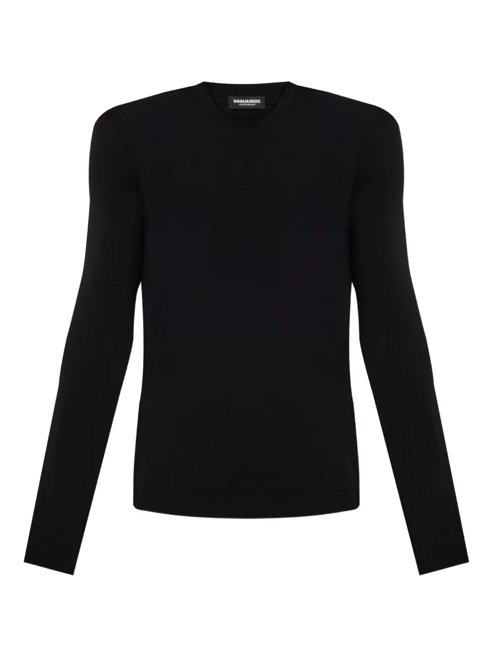 DSQUARED2 T-shirt met logo en lange mouwen Zwart