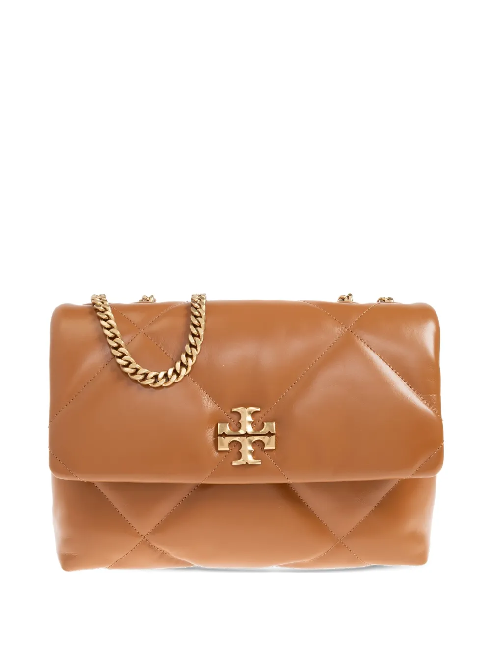 Tory Burch Kira Quilted Tote Bag In Brown