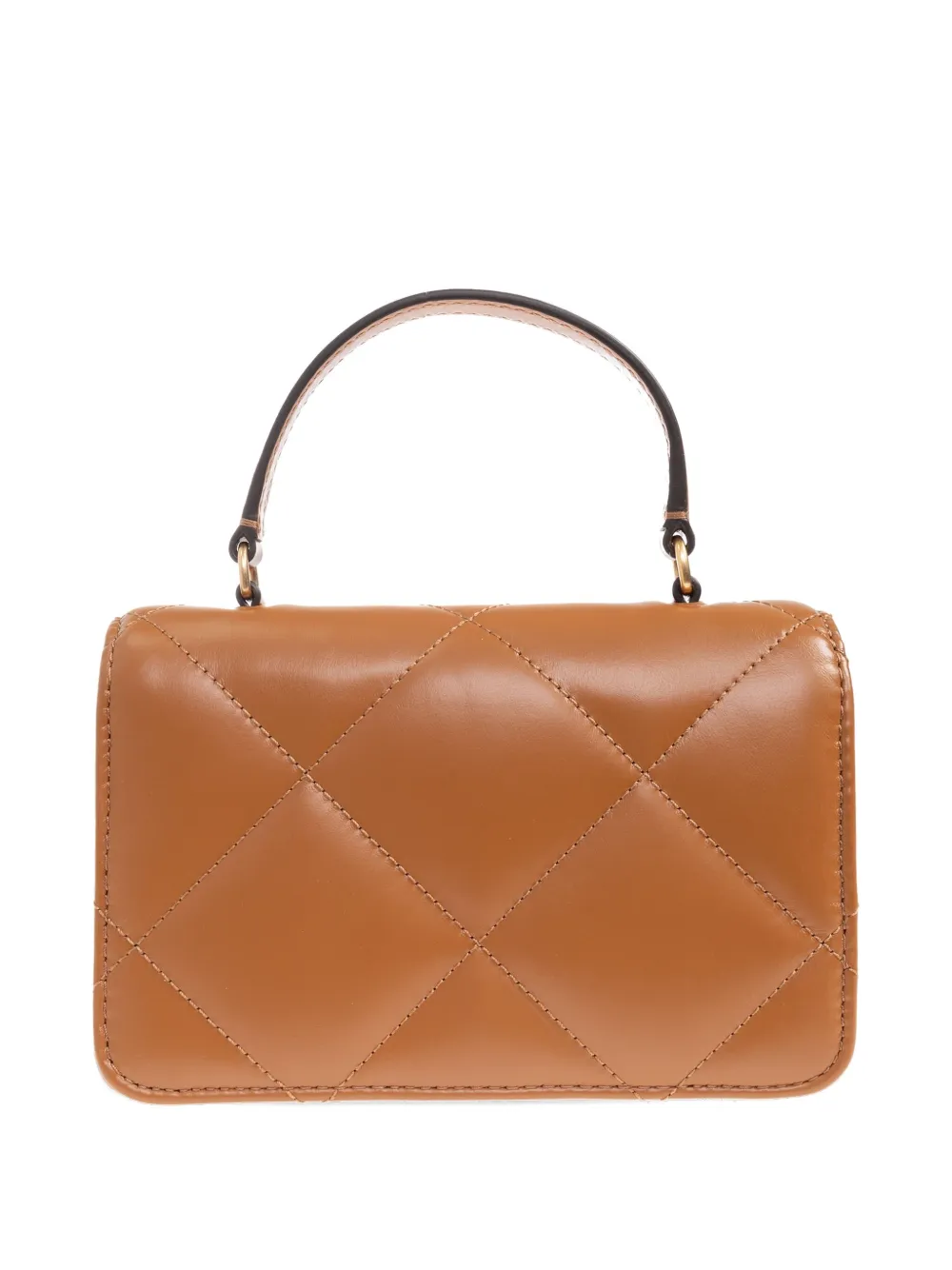 Tory Burch mini Kira leather tote bag - Bruin