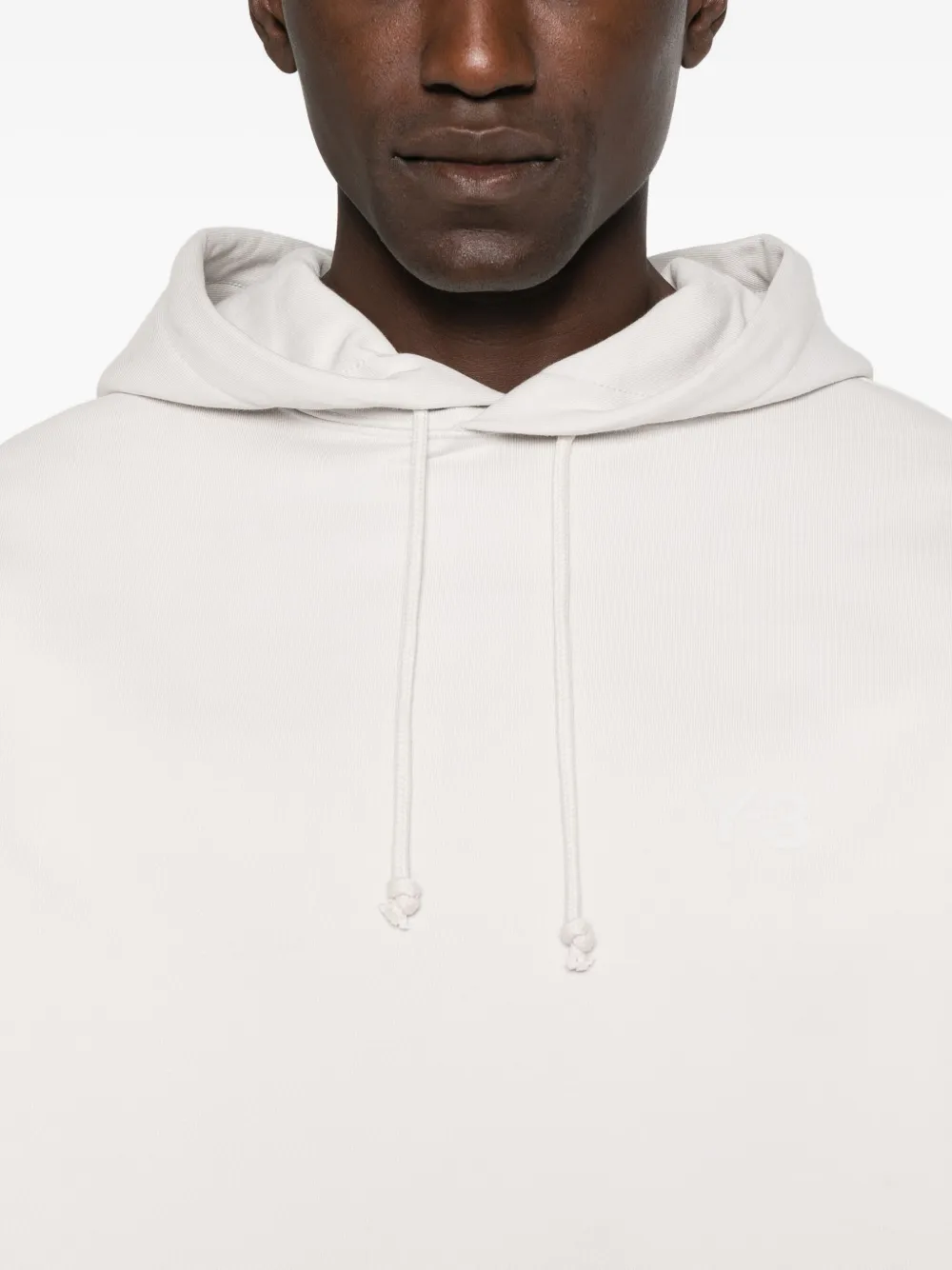 Y-3 drawstring hoodie Beige