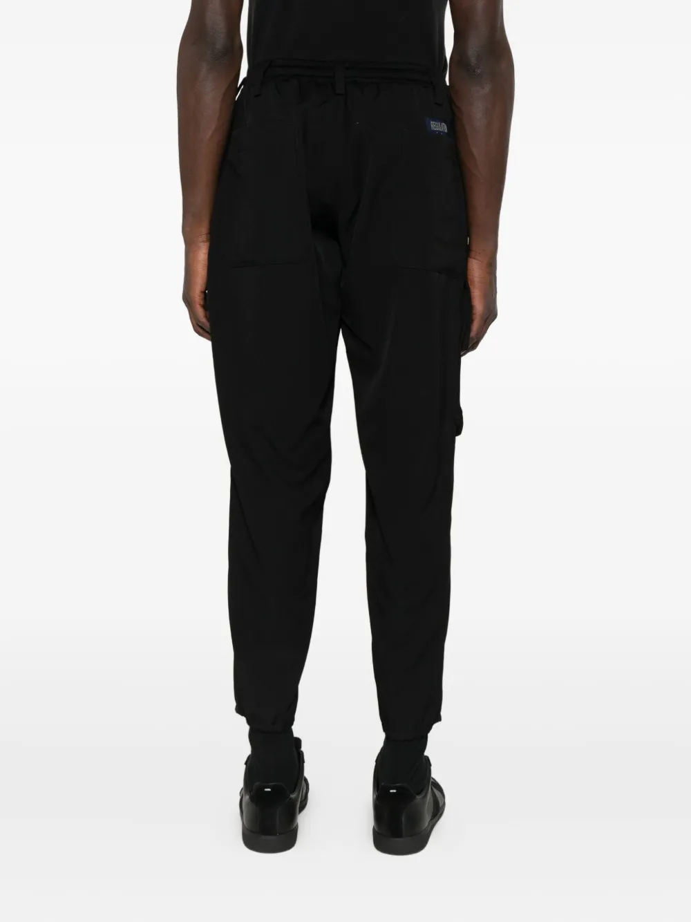 Yohji Yamamoto Cargo broek met elastische cuffs Zwart