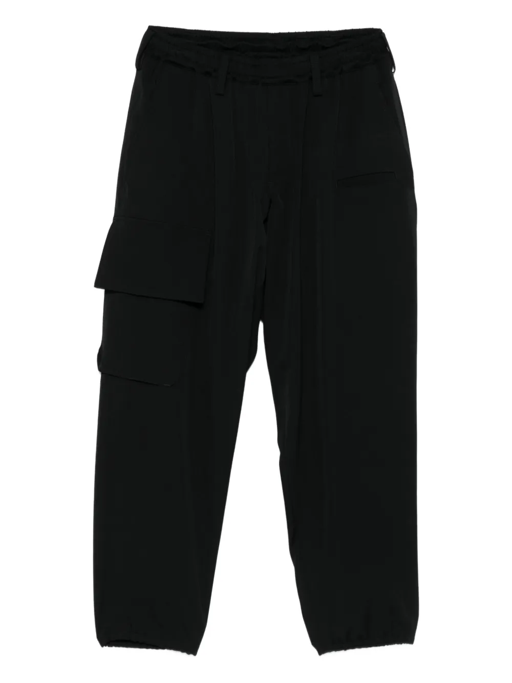 Yohji Yamamoto Cargo broek met elastische cuffs Zwart