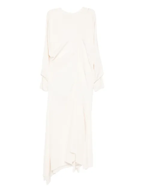 Jil Sander Pre-Owned 2017 draped silk dress