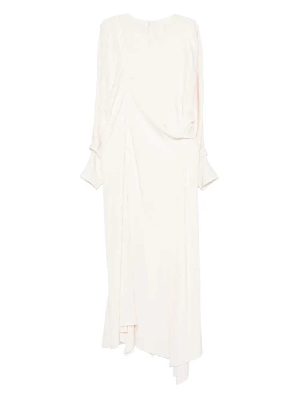 Jil Sander Pre-Owned 2017 gedrapeerde zijden jurk - Wit