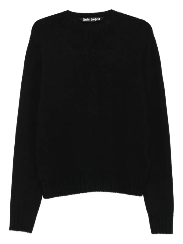 PalmAngels クルーネックニット　黒　 XL 31502730_61011287_600.jpg