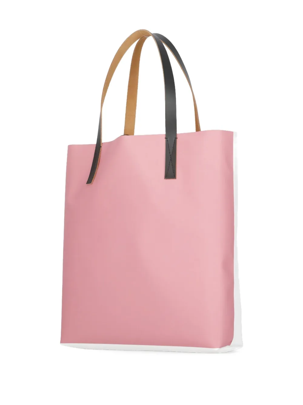 Marni Medium Bird-print Tote Bag In White