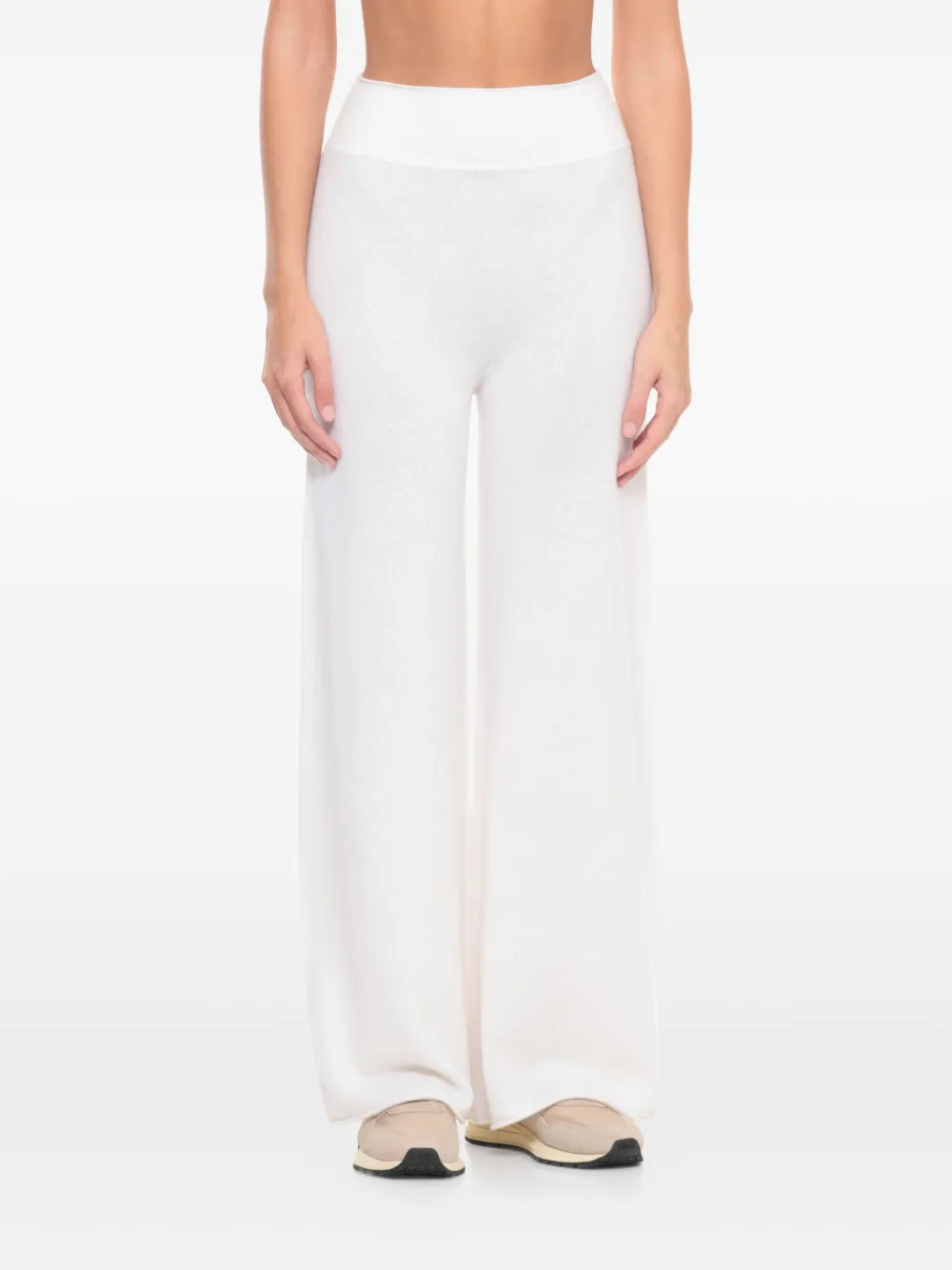 Vanisè elasticated-waistband trousers - Wit