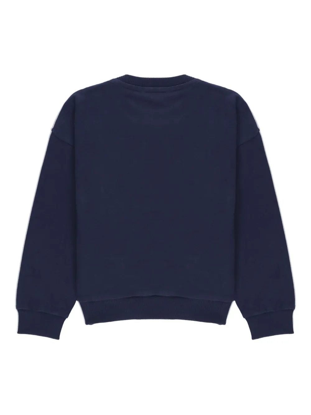 Moschino Kids Trui met ronde hals en teddybeerprint Blauw