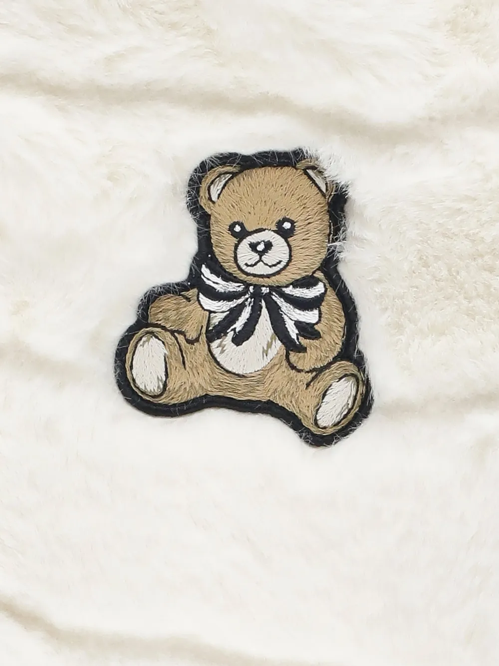 Moschino Kids Jack met capuchon en geborduurde teddybeer Wit