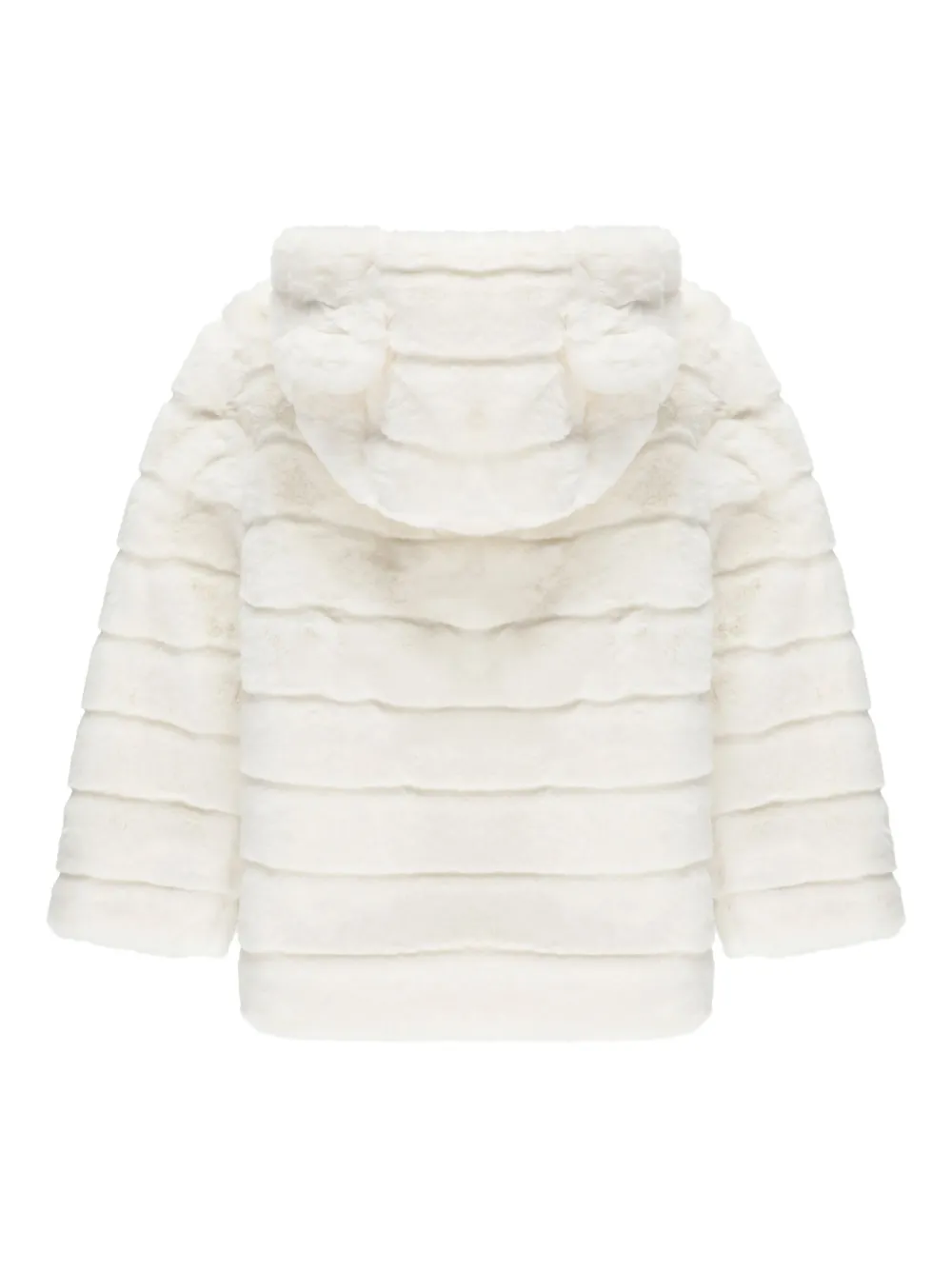 Moschino Kids Jack met capuchon en geborduurde teddybeer Wit