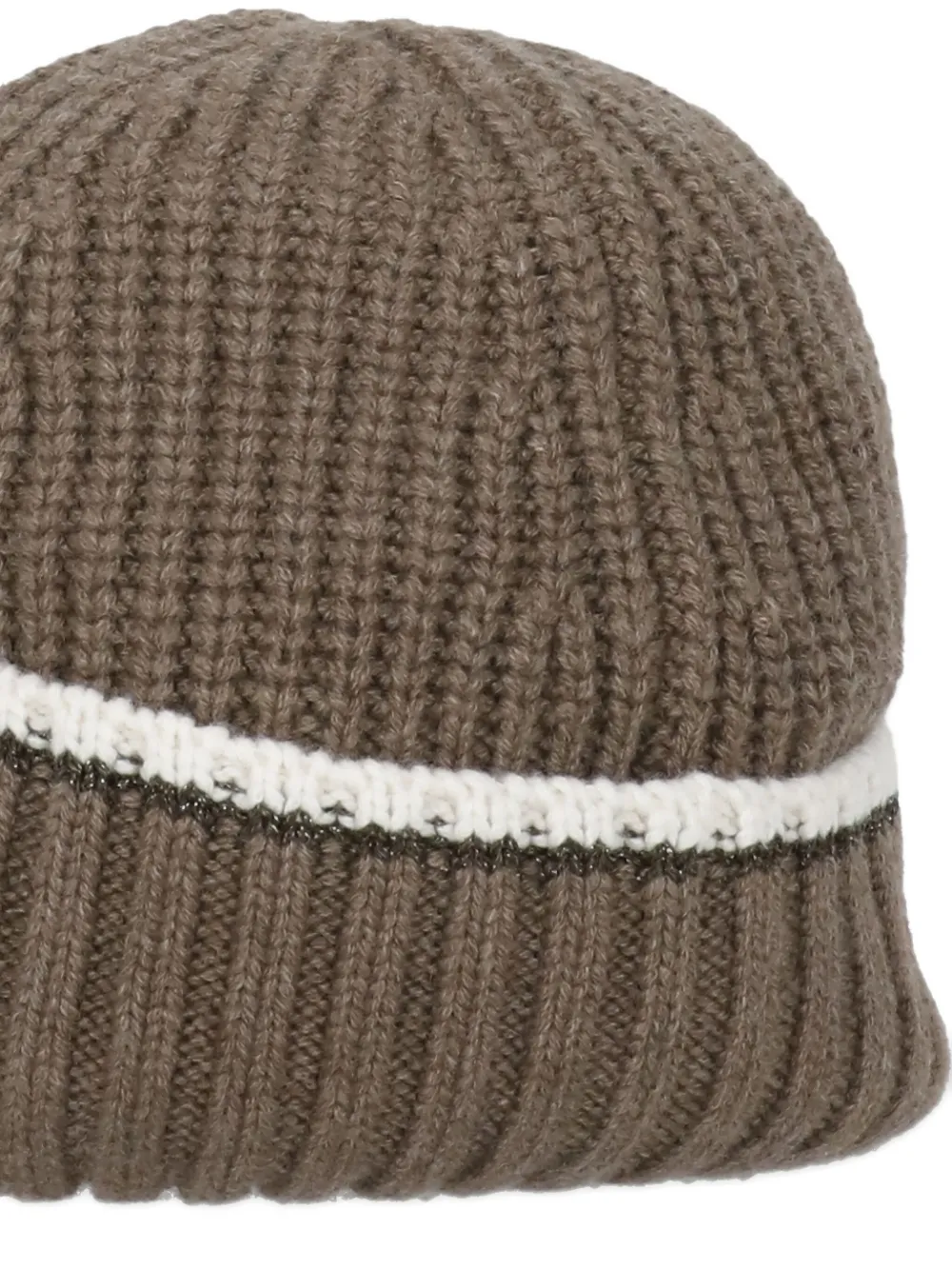 Brunello Cucinelli ribbed cap - Bruin