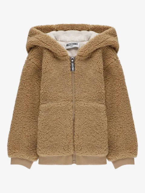Moschino Kids zip-up bomber jacket