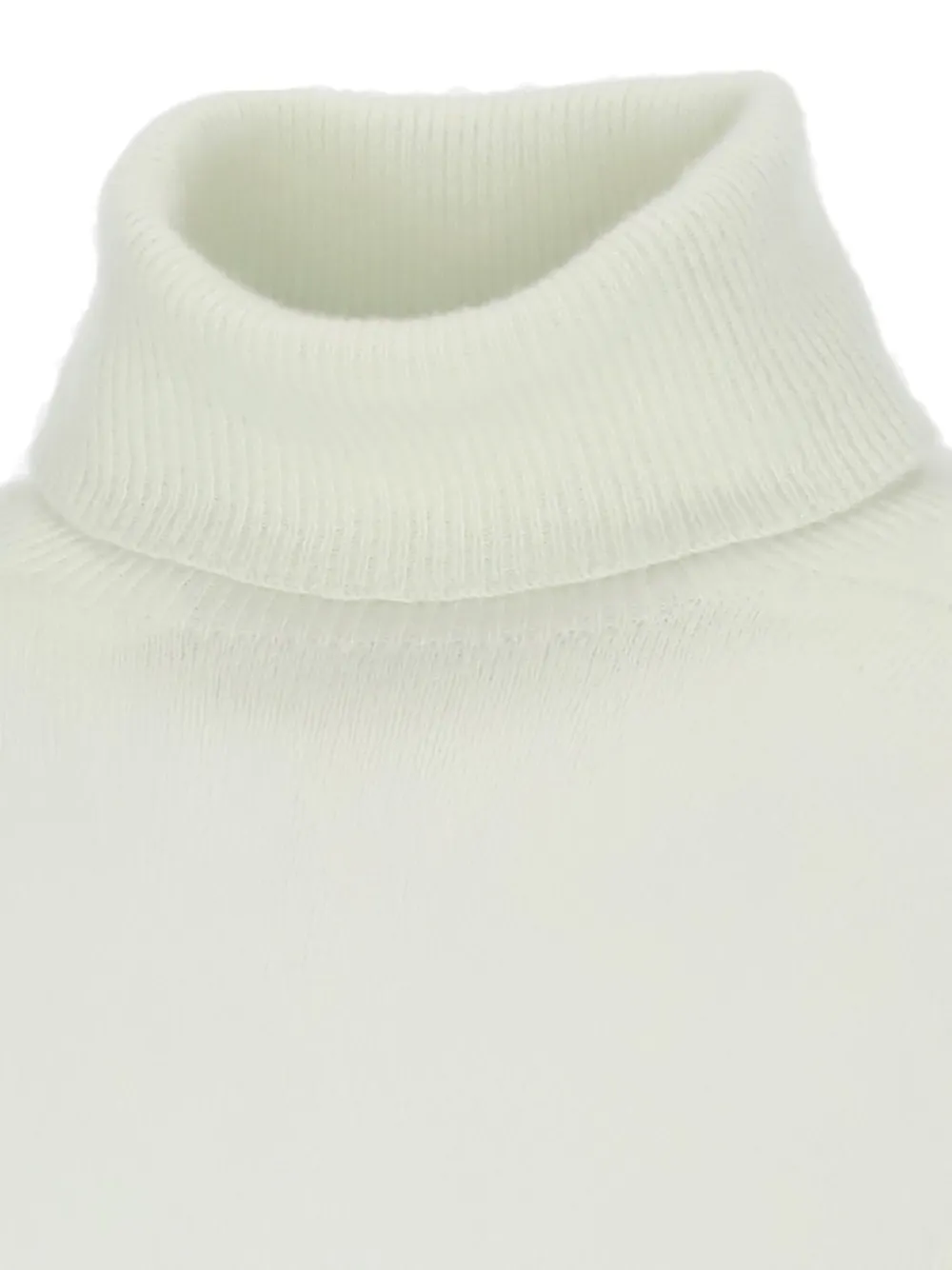 Vanisé Cashmere Sweater With Turtleneck And Ribbed Cuffs In Neutral