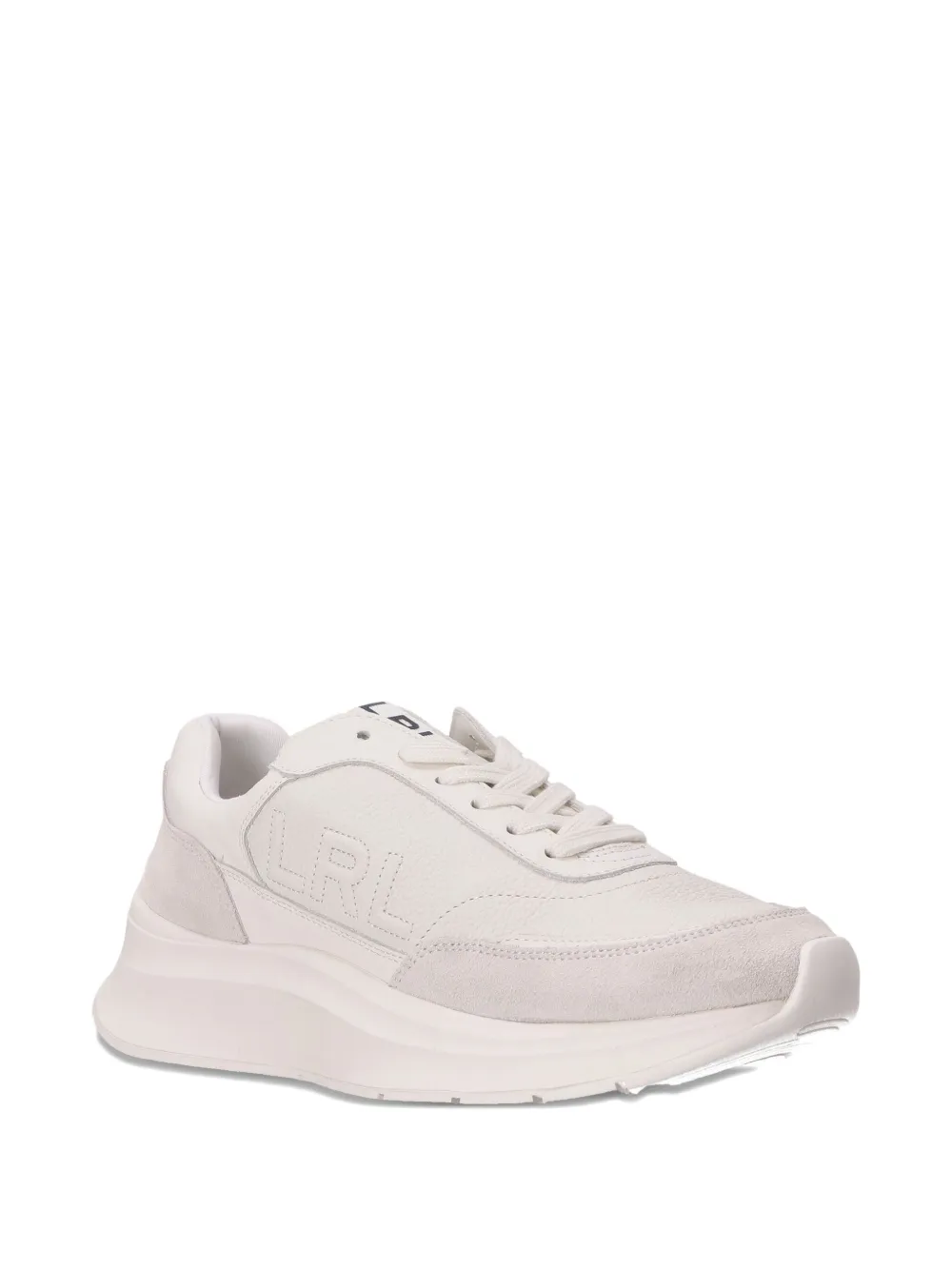 Polo Ralph Lauren leather suede sneakers White