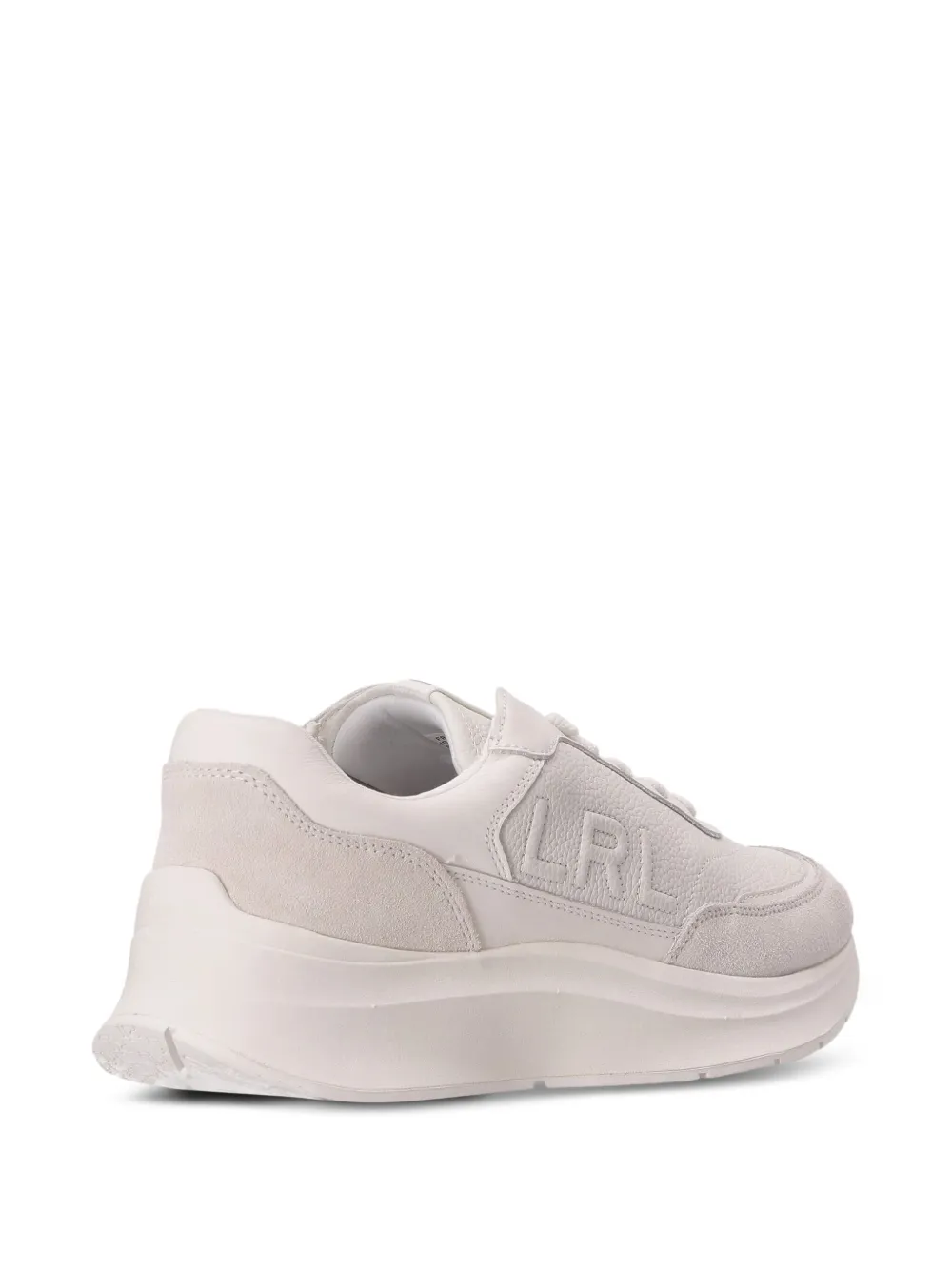 Polo Ralph Lauren leather suede sneakers White