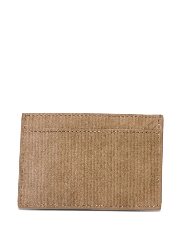 Kenzo ribbed-texture Leather Card Holder | Neutrals | FARFETCH ZA