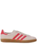 adidas three-stripe leather low-top sneakers - Neutrals