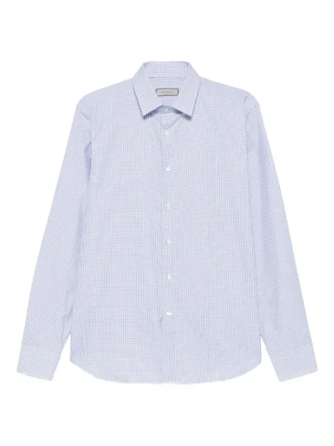 Canali checked cotton shirt