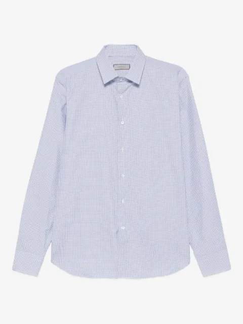 Canali checked cotton shirt