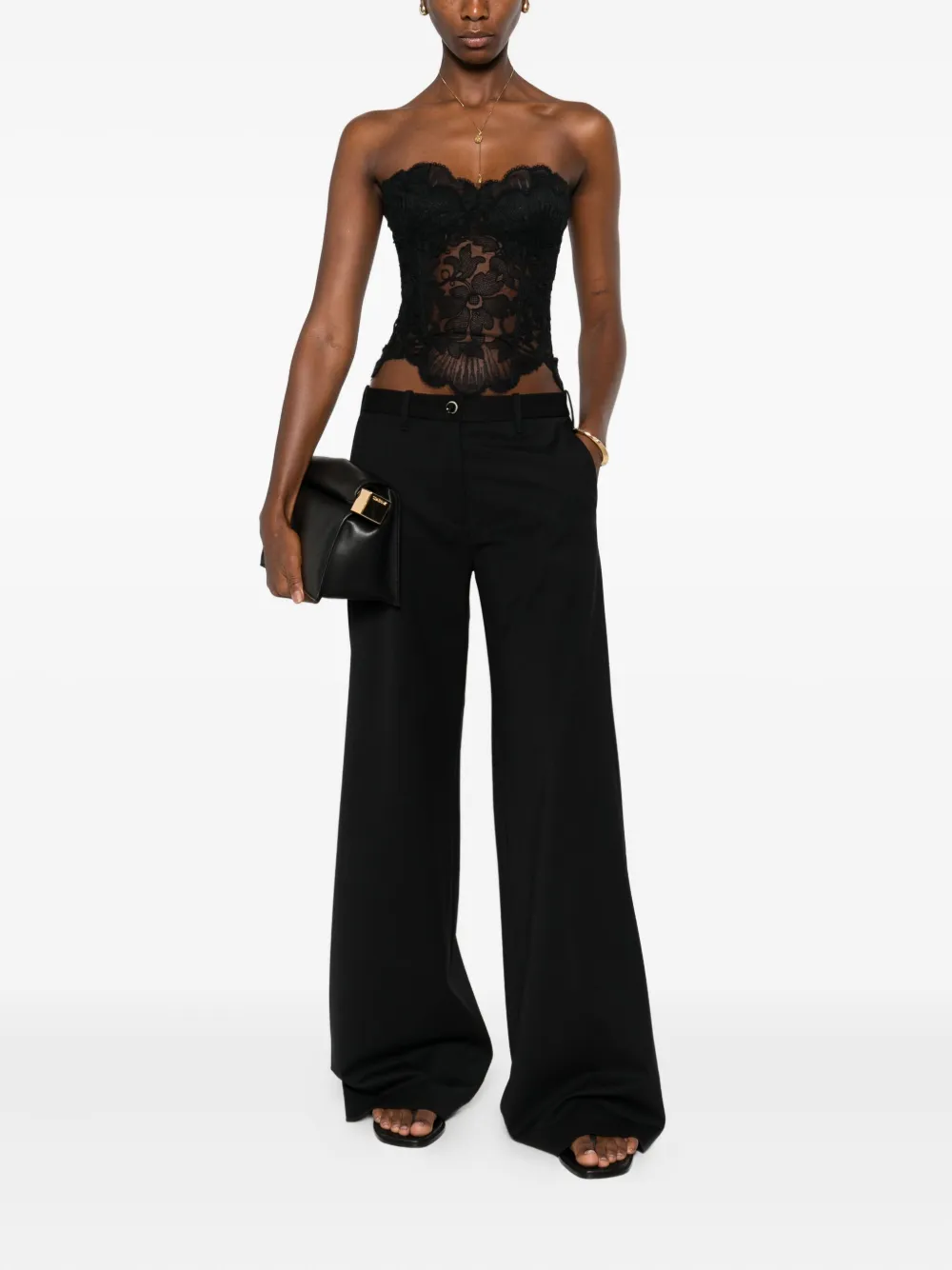 Ermanno Scervino Korset top Zwart