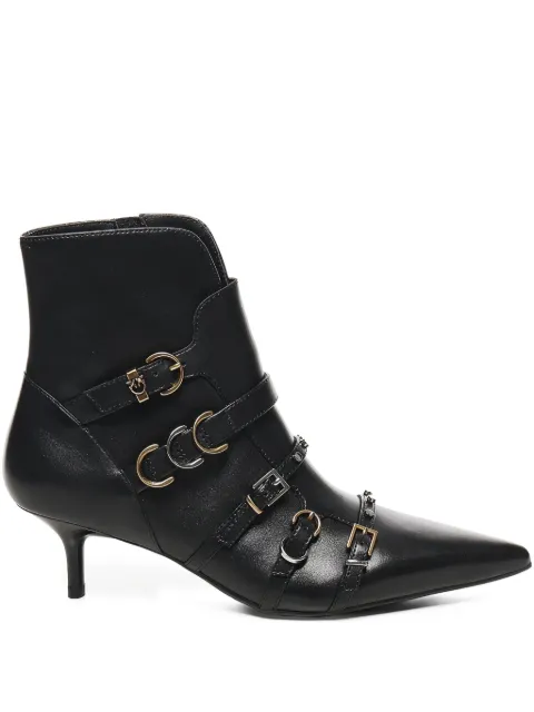 PINKO buckle-detail pointed-toe boots