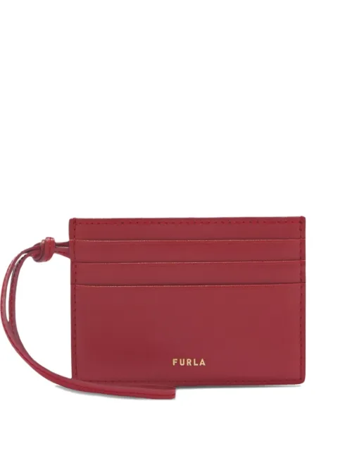 Furla bear-shaped cut-out card holder