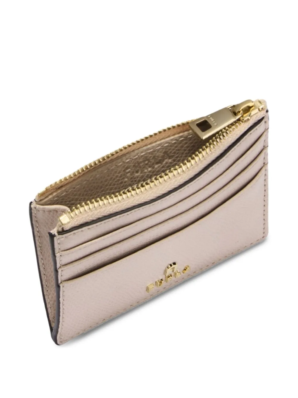 Furla Small Camelia Zip-top Card Holder In Pink