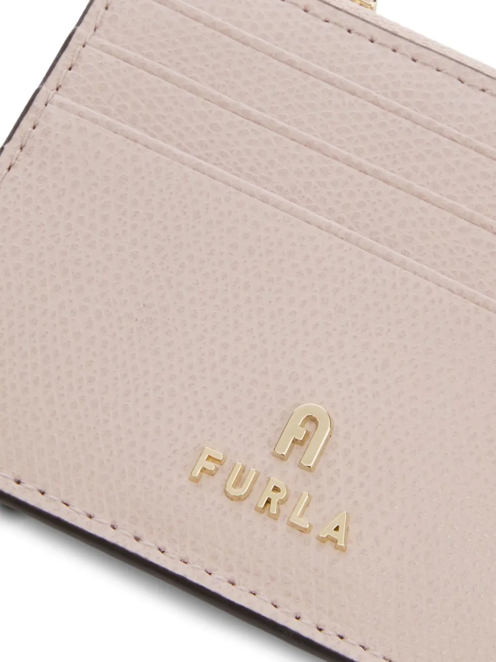 Furla Small Camelia Zip-top Card Holder In Pink