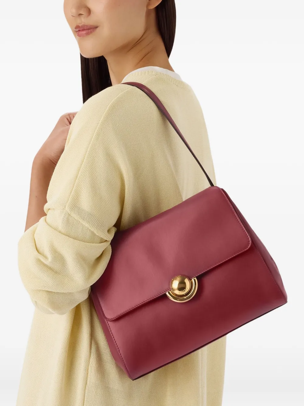 Furla Leren schoudertas - Rood