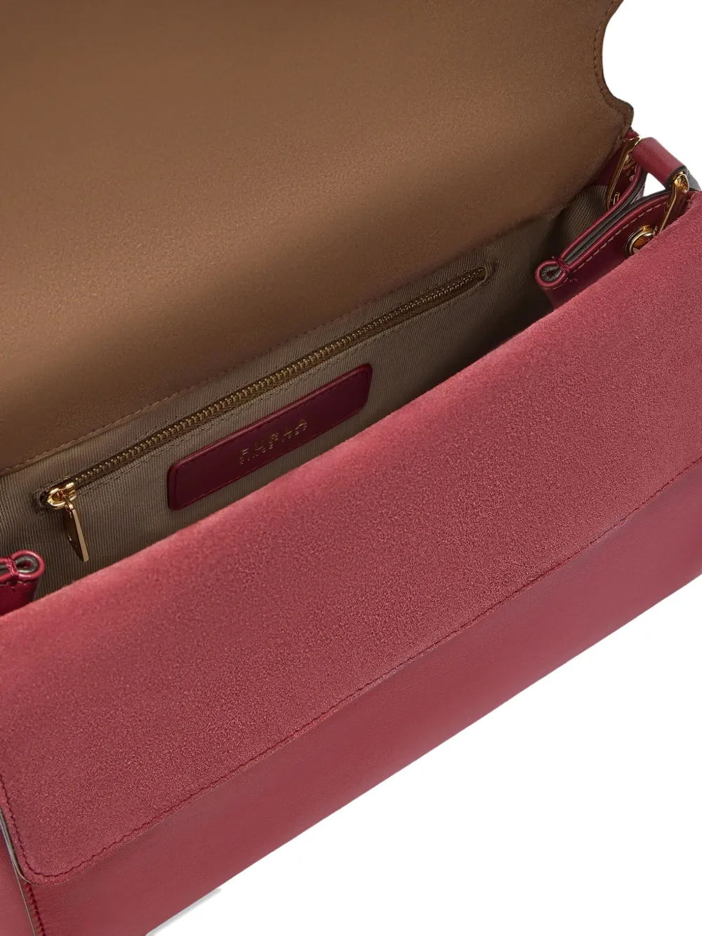Furla Leather Shoulder Bag In Red