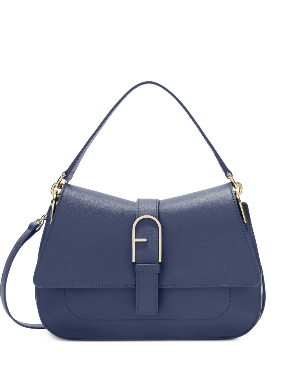 Furla Medium Flow Tote Bag In Blue