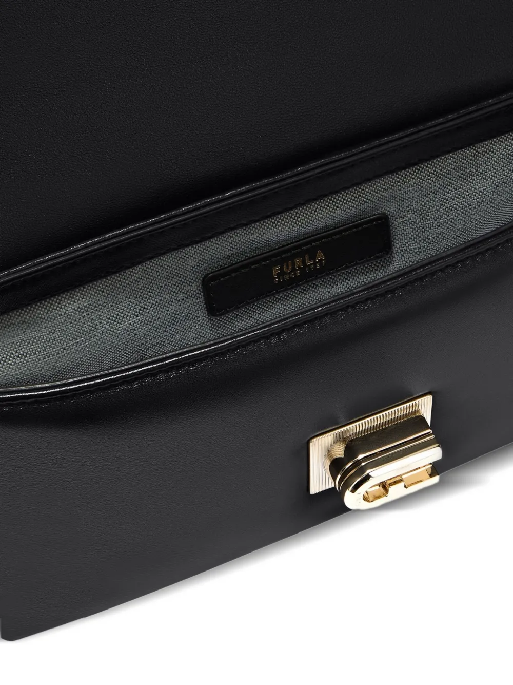 Furla 1927 Quilted Chain Mini Bag In Black