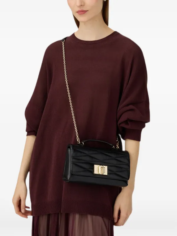 Furla Furla 1927 キルティング ミニバッグ | ブラック | FARFETCH JP