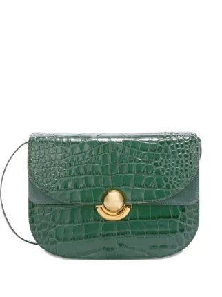 Furla Small Sfera crocodile-effect Cross Body Bag | Green