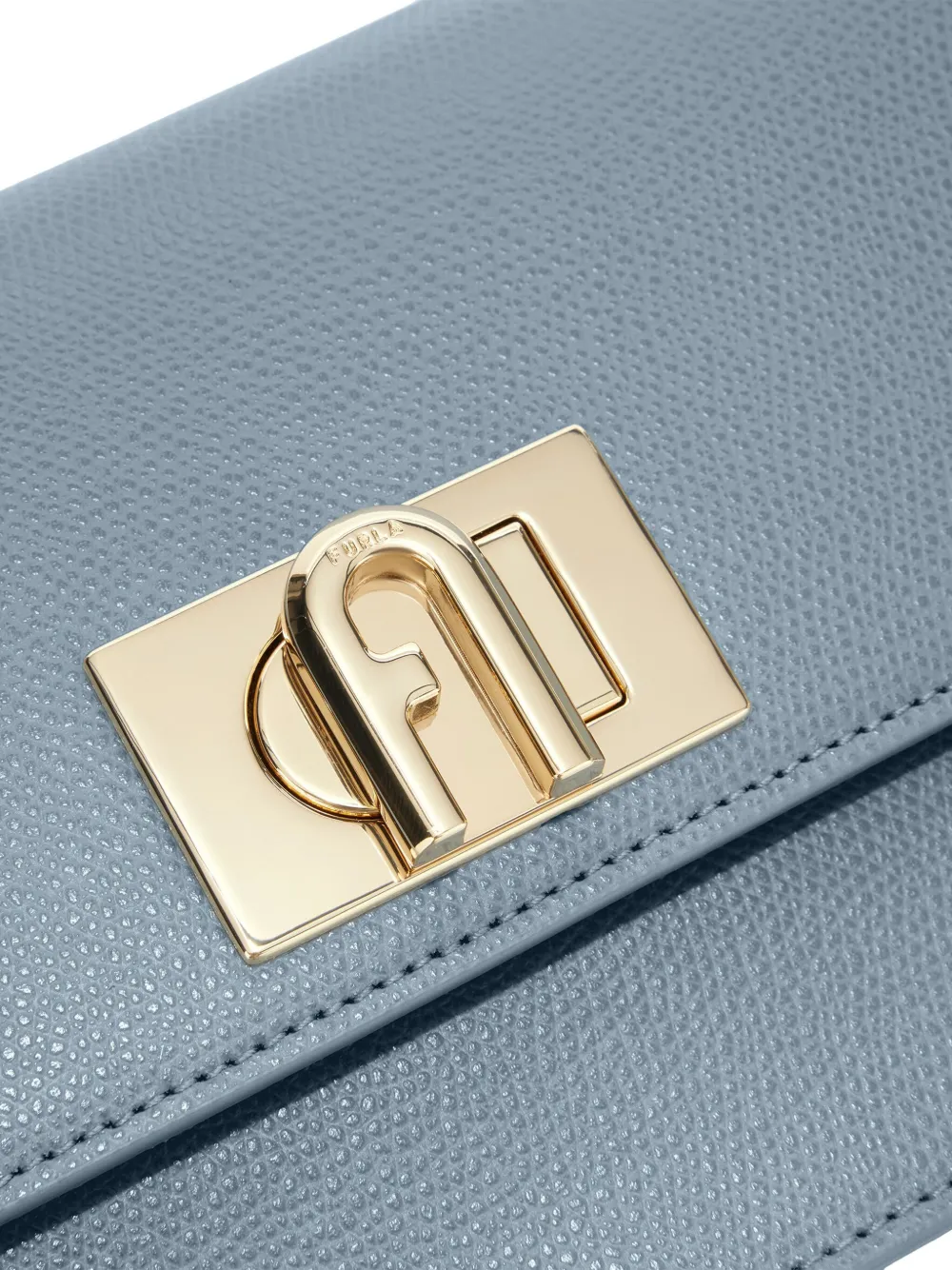 Furla Chain-strap Flap Satchel In Blue