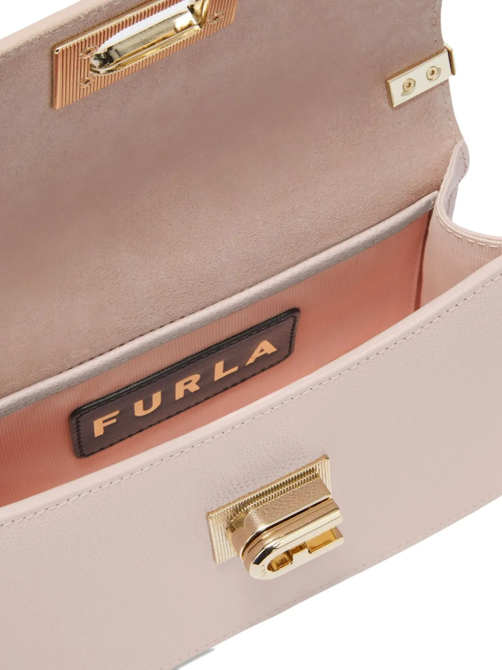 Furla Mini Chain-strap Flap Crossbody Bag In Pink