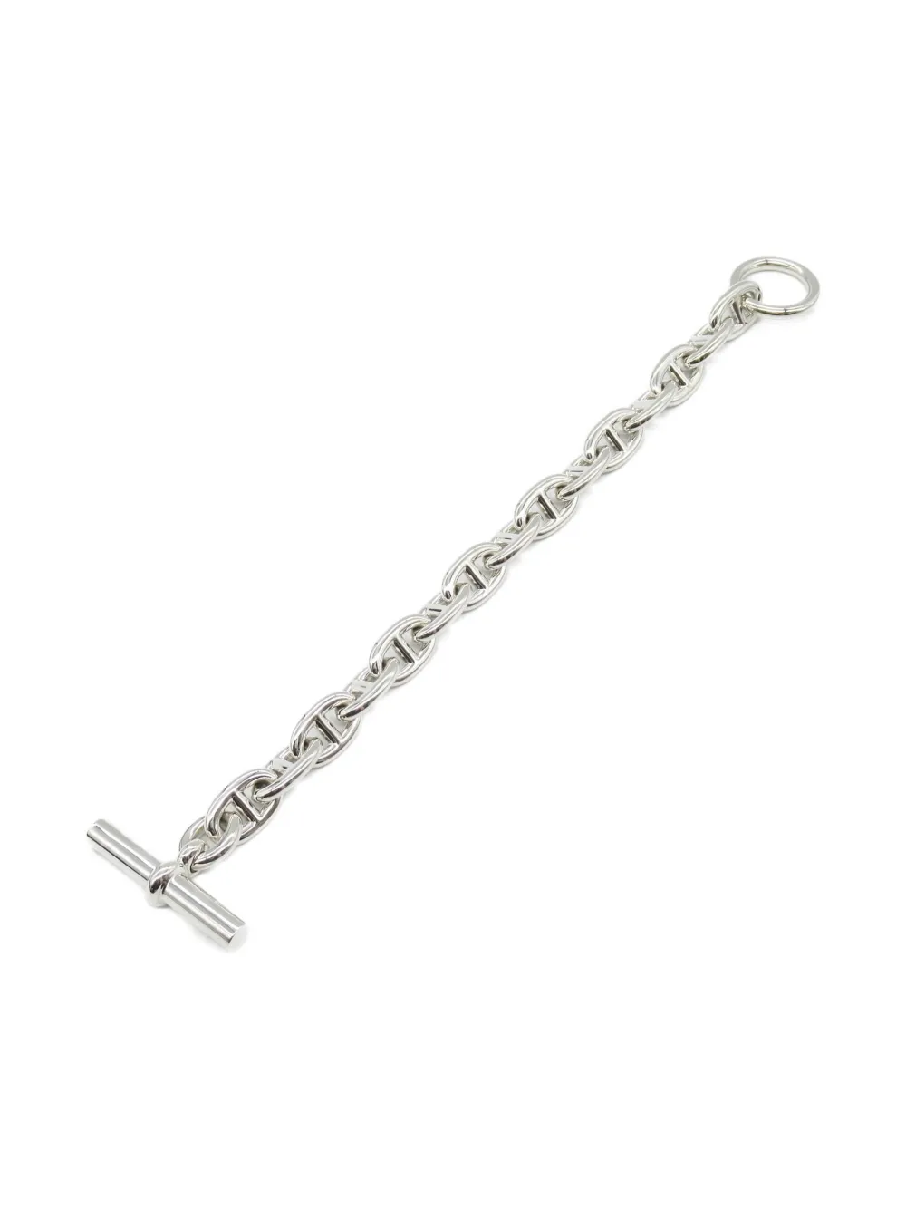 Pre-owned Hermes 2010s Shane Dunkle Mm Bracelet In Gray