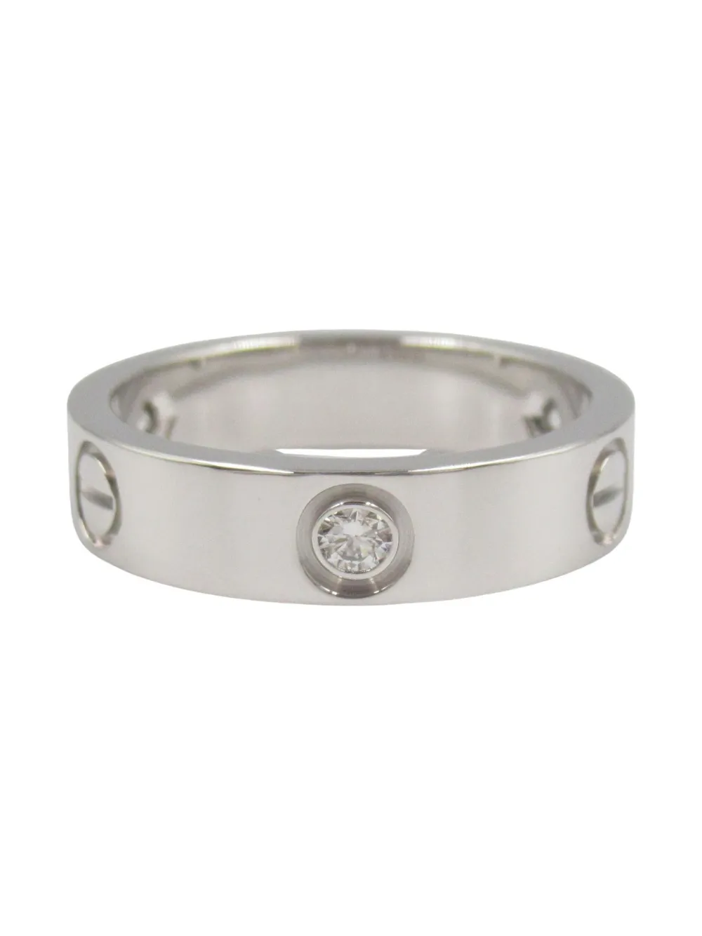 Cartier 2010s 18K white gold Love diamond ring - シルバートーン Cartier 2010s 18K white gold Love diamond ring - シルバートーン