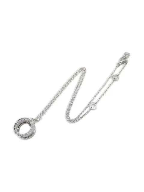 Bvlgari Pre-Owned 2010s 18K white gold B-zero1 diamond necklace
