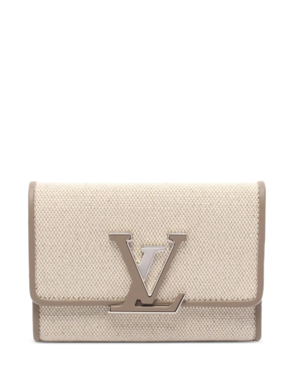 Louis Vuitton Pre-Owned 2021 canvas leather wallet - ニュートラル Louis Vuitton Pre-Owned 2021 canvas leather wallet - ニュートラル