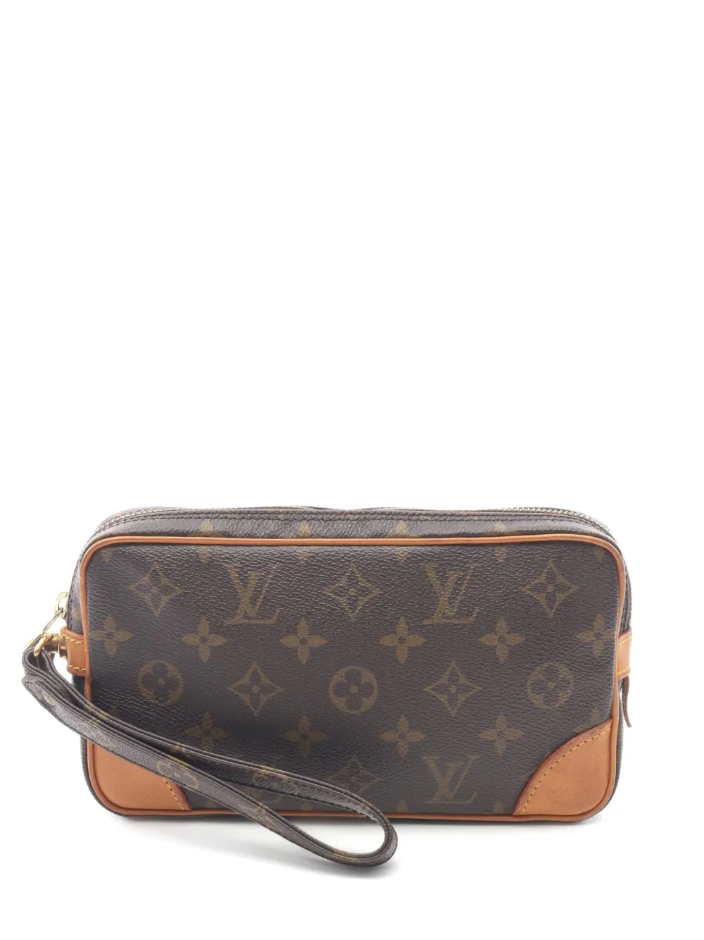 Louis Vuitton Pre-Owned 1992 マルリードラゴン PM モノグラム クラッチバッグ - ブラウン Louis Vuitton Pre-Owned 1992 マルリードラゴン PM モノグラム クラッチバッグ - ブラウン