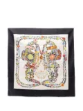 Hermès Pre-Owned 20s floral-pattern silk scarf - White