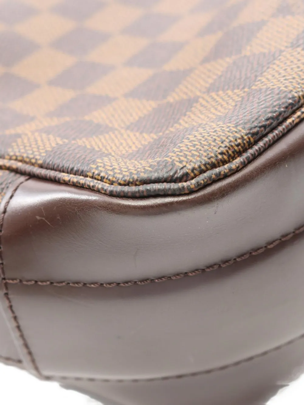 Pre-owned Louis Vuitton 2007 Medium Bastille Damier Èbene Shoulder Bag In Brown